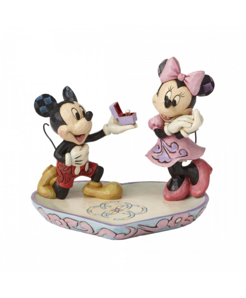 Figurine Mickey et Minnie : un moment magique
