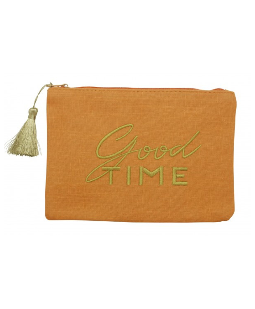Pochette en tissu brodée