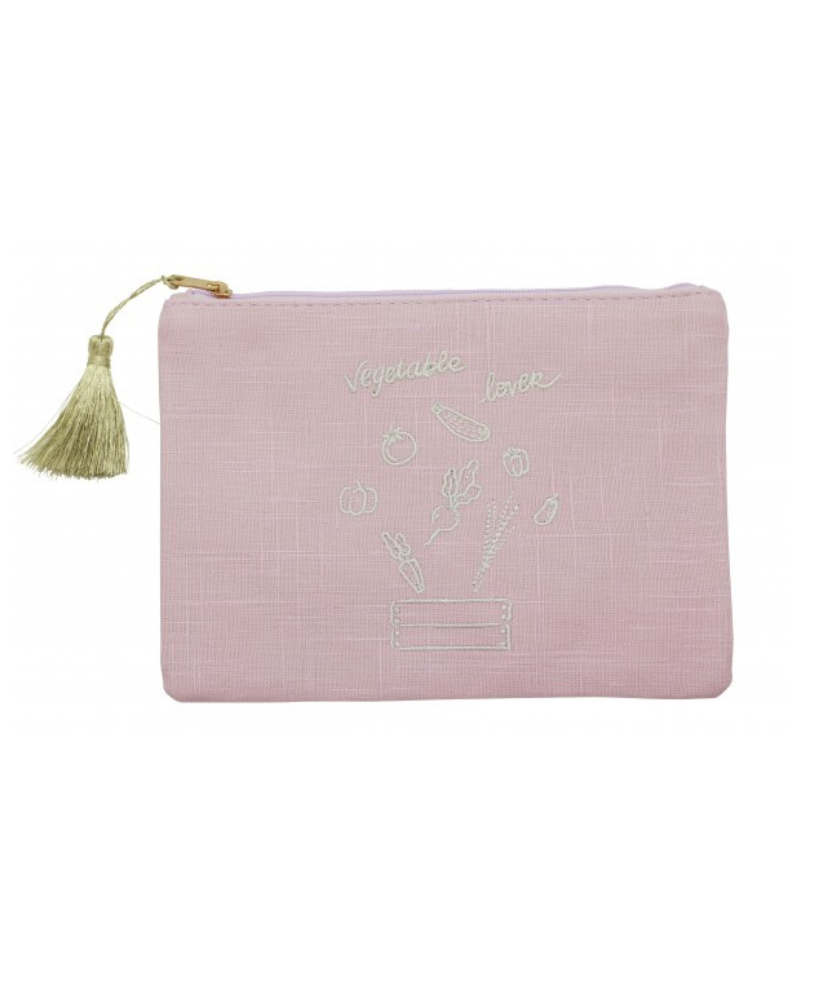 Pochette en tissu brodée