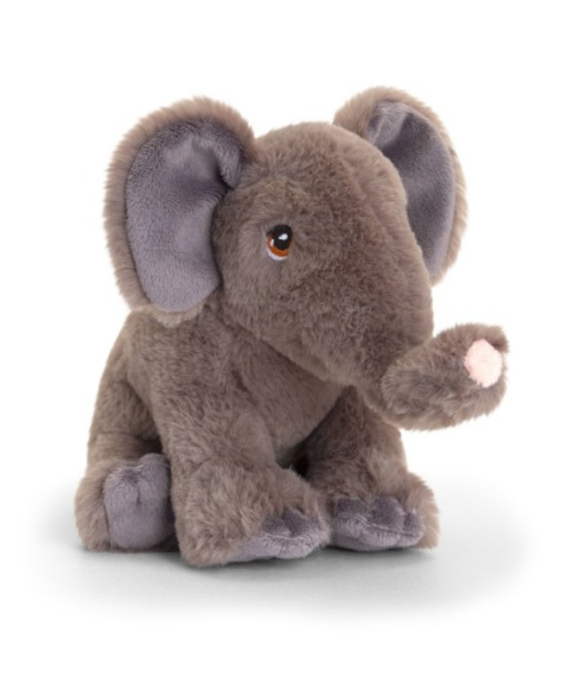 Peluche éléphant 18cm 100% recyclée