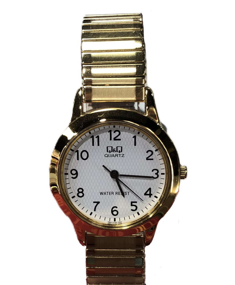Montre Q&Q quartz dorée