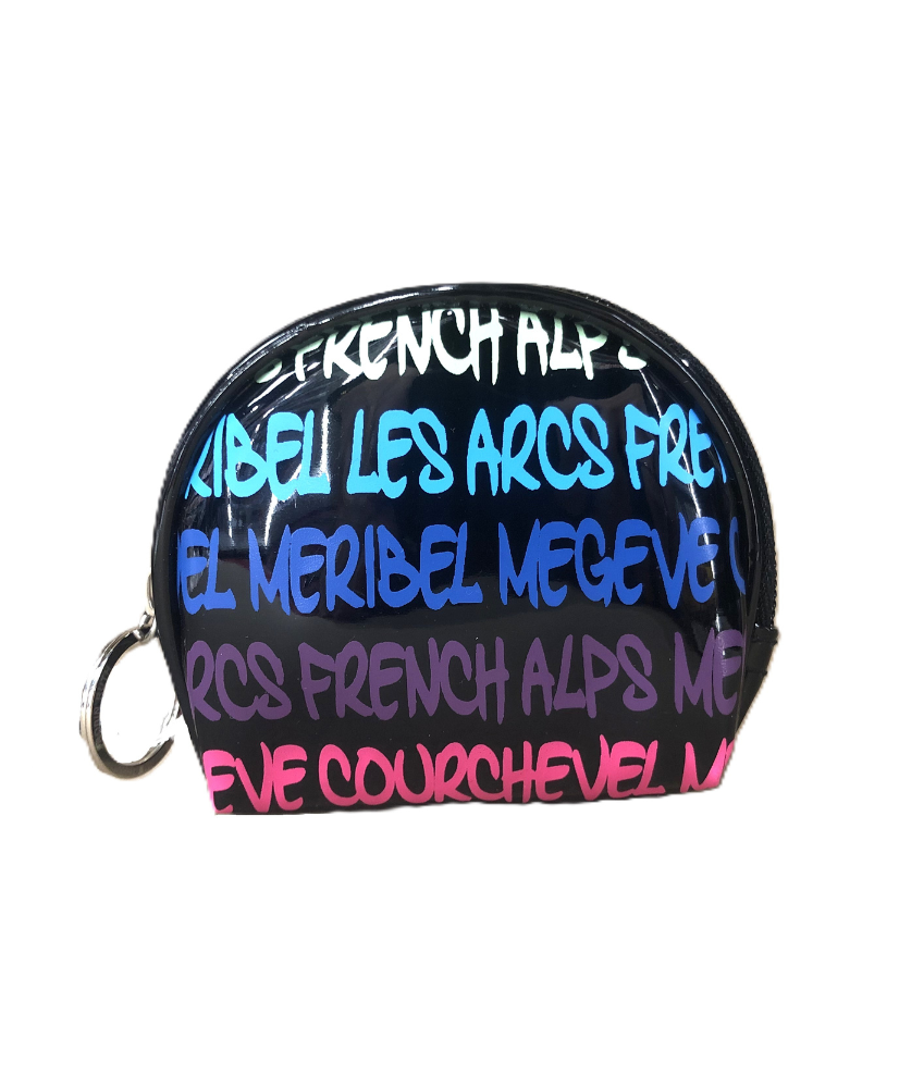 Porte-monnaie rond FRENCH ALPES