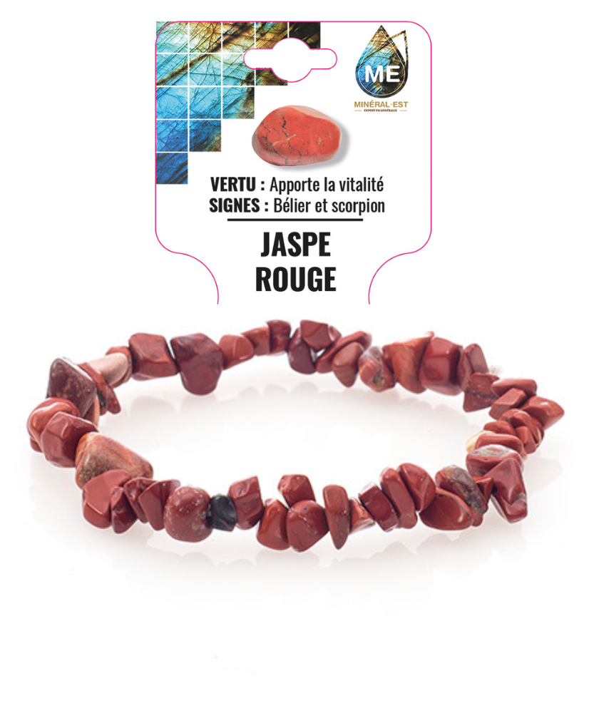 Bracelet baroque - Jaspe rouge
