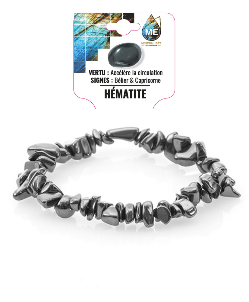 Bracelet baroque - Hématite