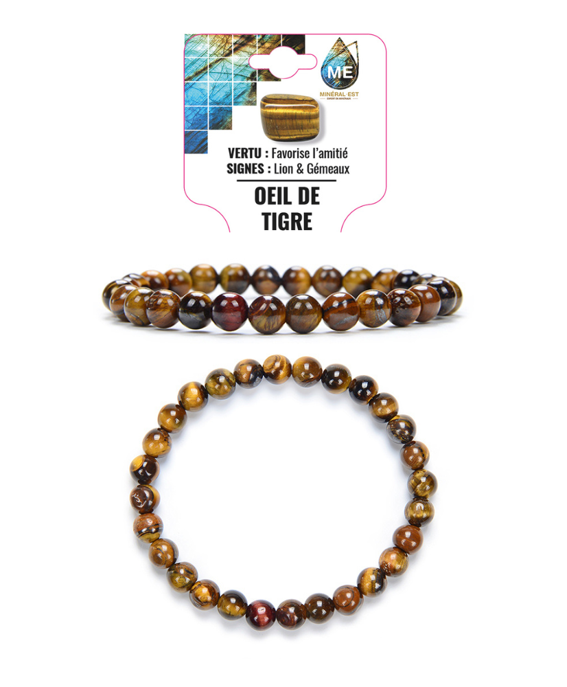 Bracelet boule - Oeil du Tigre