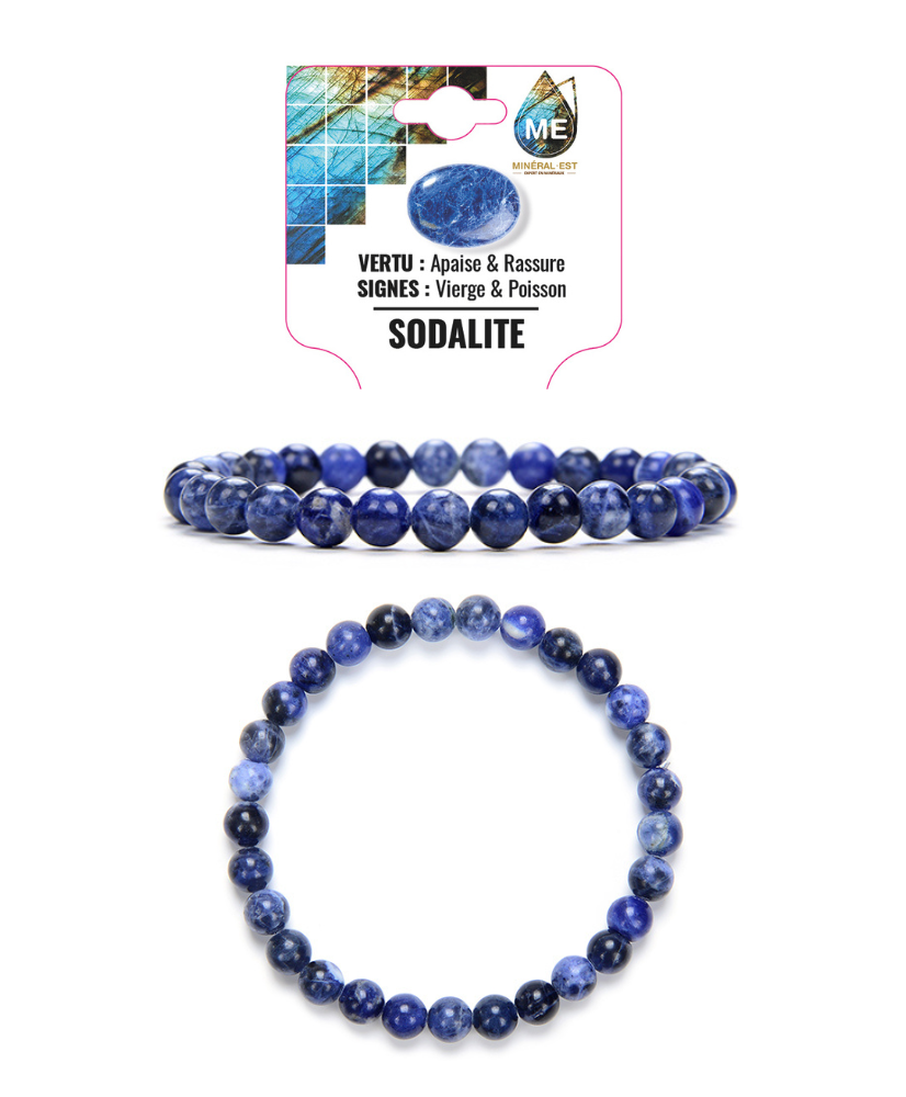 Bracelet boule - Sodalite