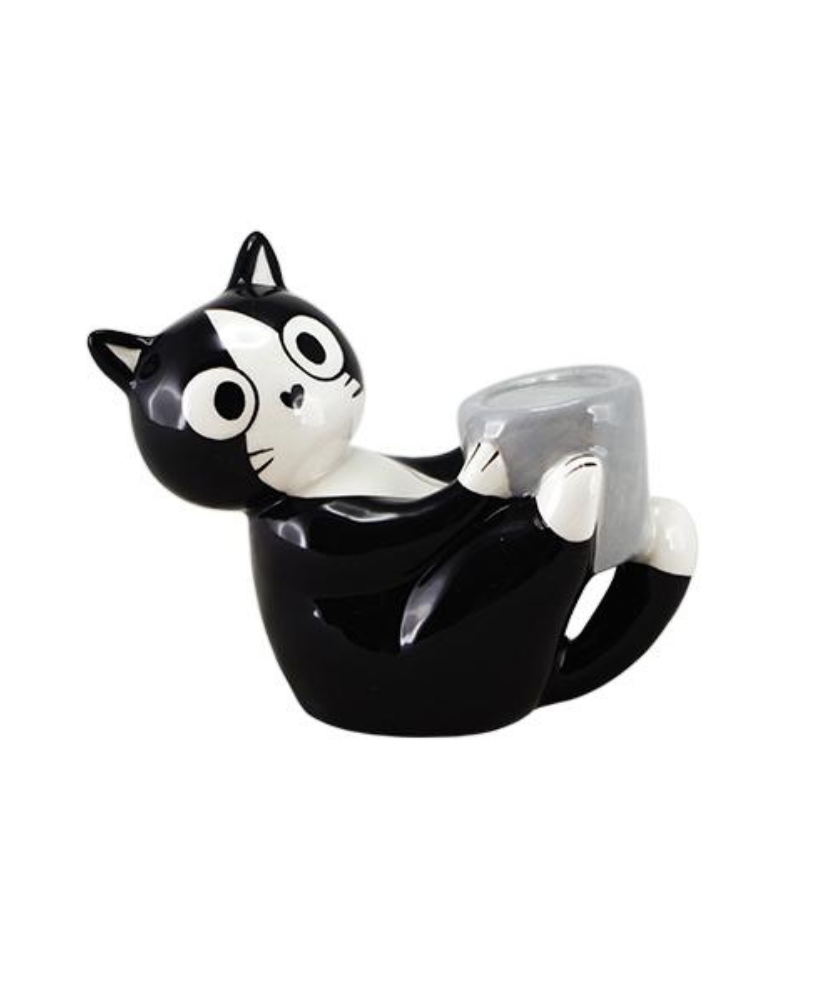 Chat couché MIA