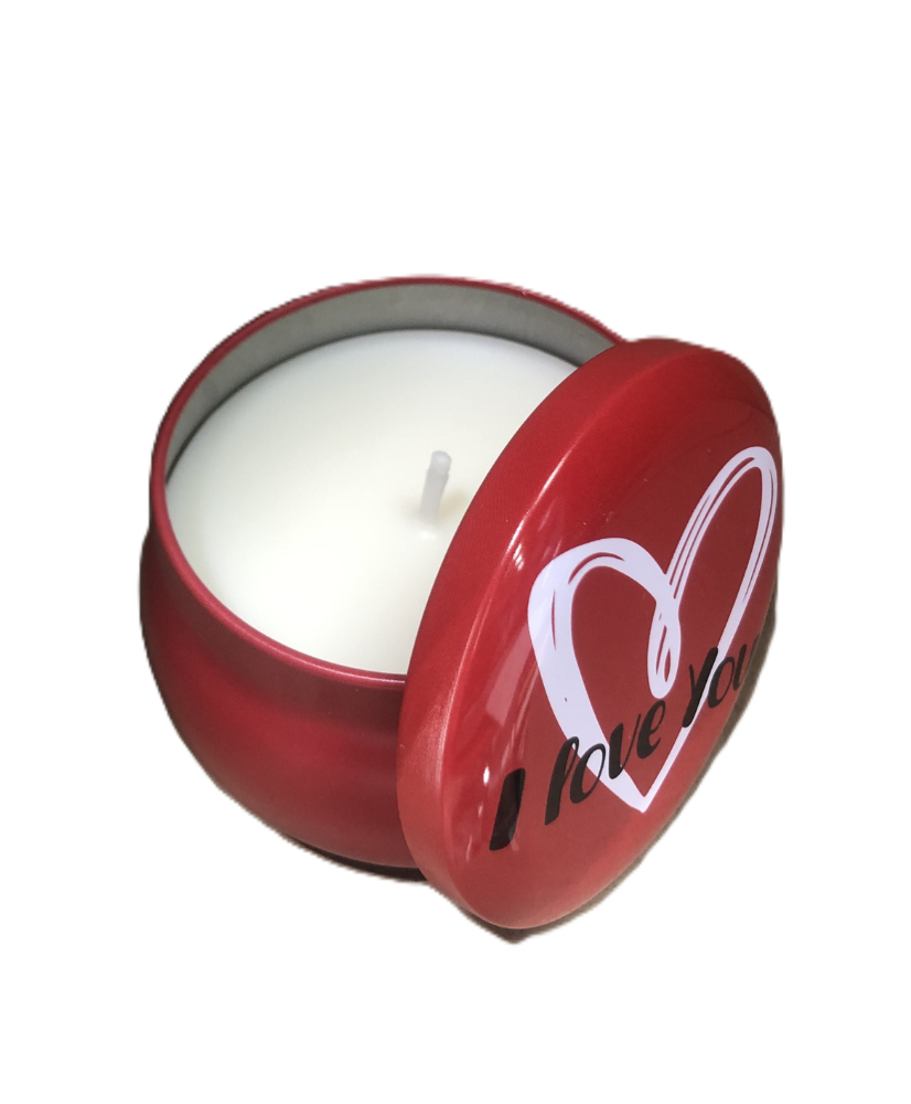 Bougie parfumée boite en métal - I LOVE YOU