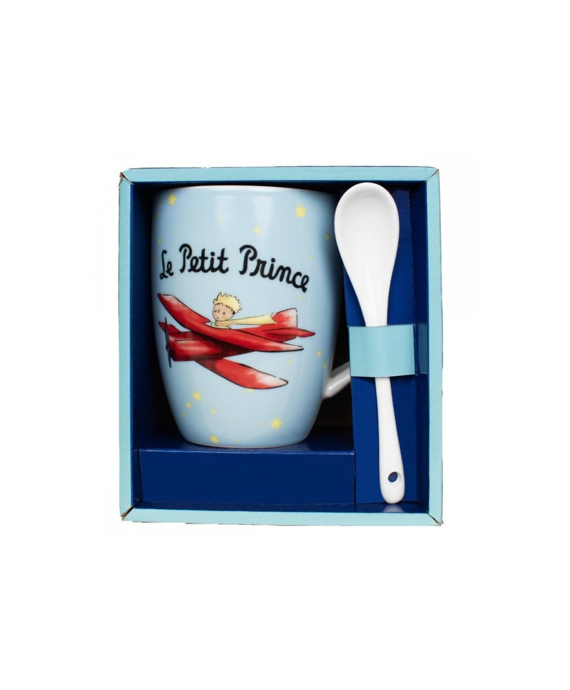 Mug cuillère Le Petit Prince avion