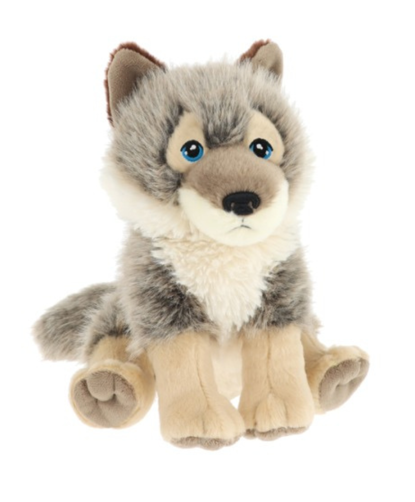 Peluche loup 20cm 100% recyclée