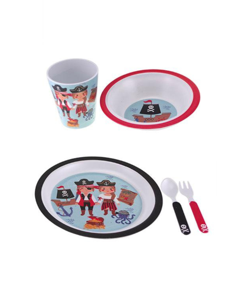 Set vaisselle enfant 5 pieces pirate