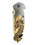 Couteau de survie gravé avec clip ceinture