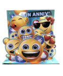 Carte carrée magique 3D - bon anniv
