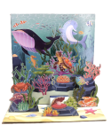 Carte carrée magique 3D - fonds marins ocean