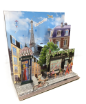 Carte carrée magique 3D - ville paris