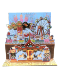 Carte carrée magique 3D - fête foraine