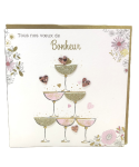 Carte charmed strass - tous nos vœux de bonheur