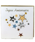 Carte charmed strass - tu es une star