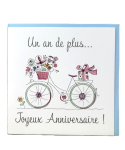 Carte charmed strass - un an de plus