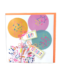 Carte charmed strass - Happy birthday