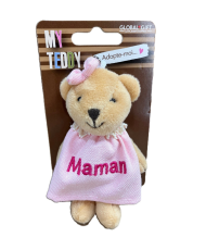 Porte-clés my teddy ourson porte-bonheur