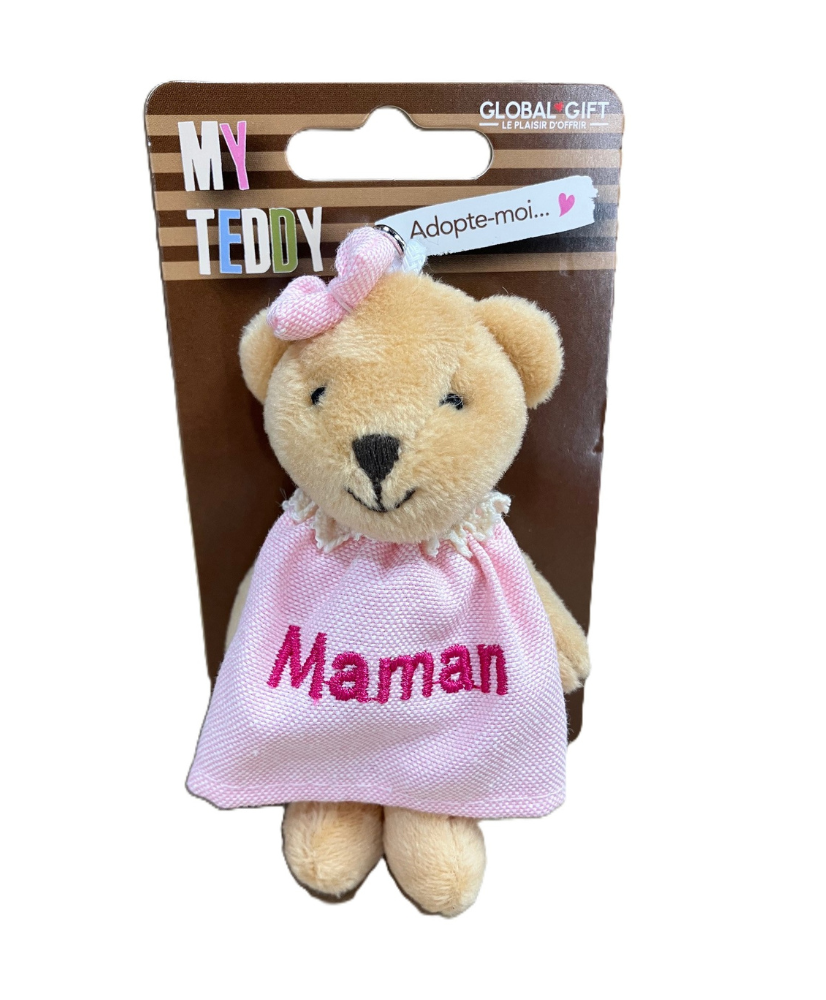Porte-clés my teddy ourson porte-bonheur