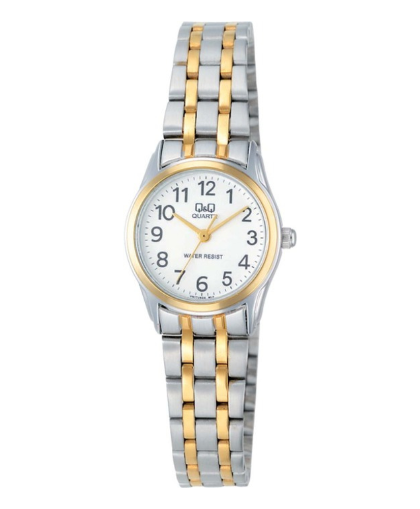 Montre Q&Q quartz femme couleur or et argent